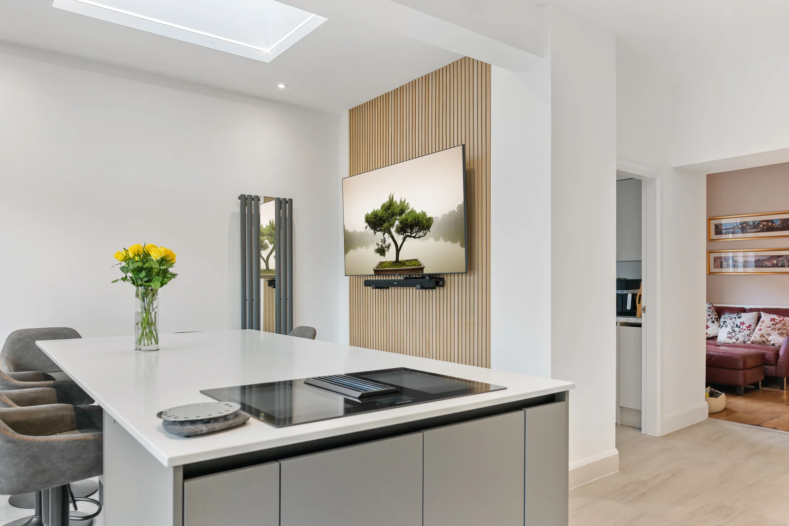 Finished kitchen extension