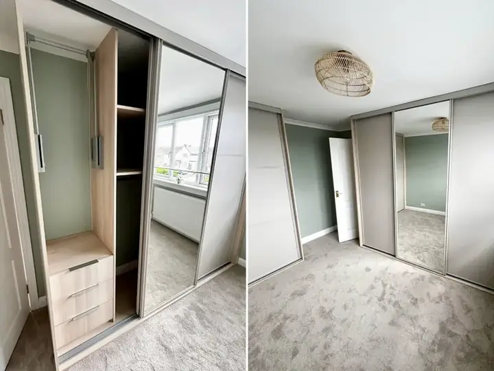 Bedroom Remodel with Fitted Wardrobes, Kilmarnock