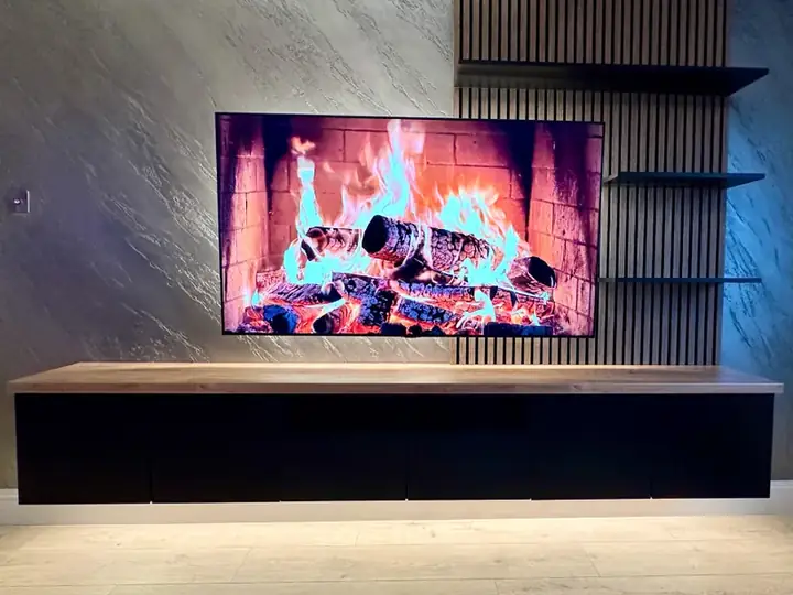 Floating Media Wall and Living Room Refresh, Ardrossan