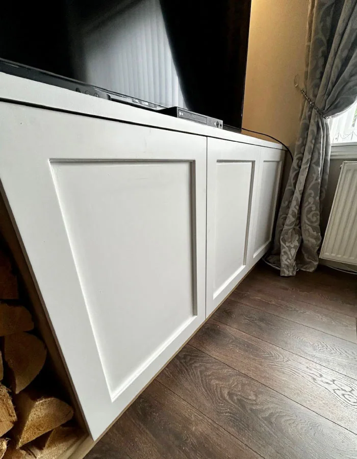 Painted Media Wall with CNC-Cut Doors, Ayrshire, photo 11