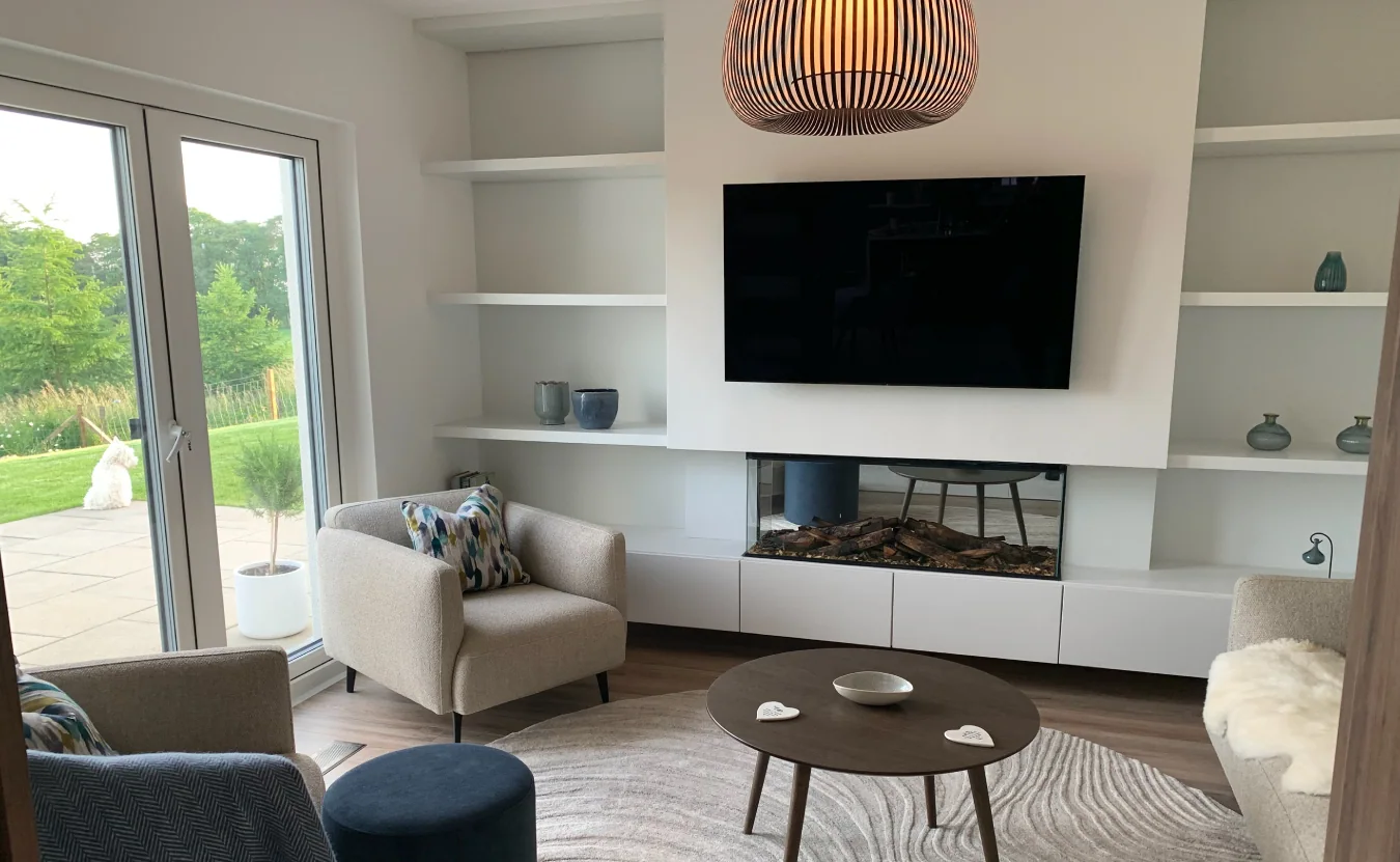 Four-Metre Floating Media Wall with Panoramic Fire, Ayrshire, photo 7