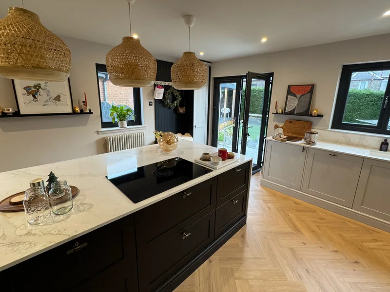 Kitchen Renovation with Herringbone Floor, West Kilbride