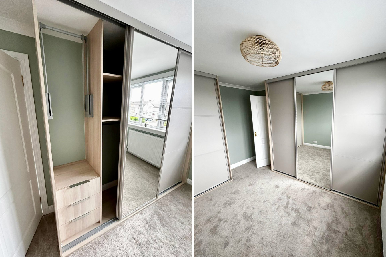 Bedroom re-modelling in Kilmarnock from cutwood Joiner