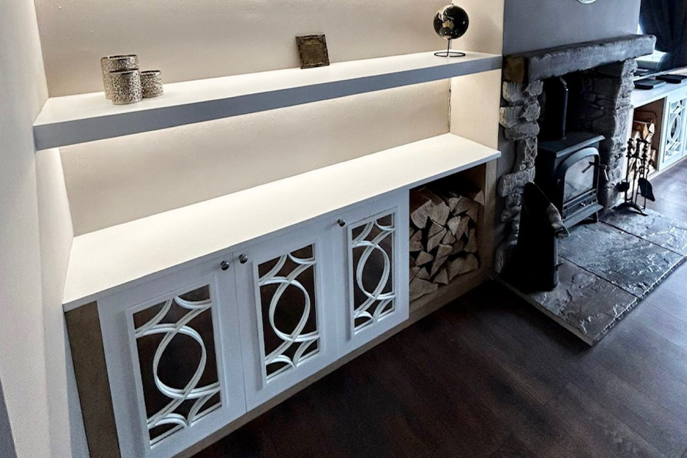 Media Wall Kilmarnock Installed by Cutwood Joinery